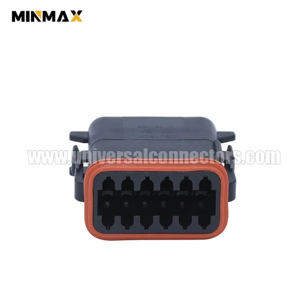 dt06 12sb c015 female 12 pins sealable black automotive blade dt connector