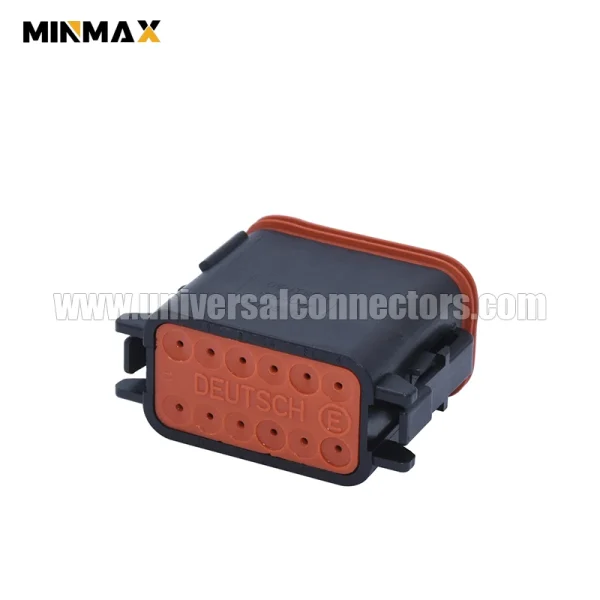 dt06 12sb c015 female 12 pins sealable black automotive blade dt connector