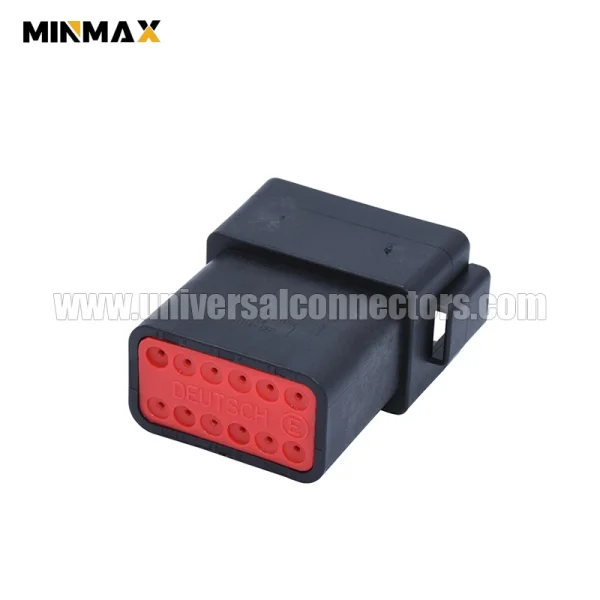 dt04 12pa ce02 male 12 pins black waterproof e seal signal transmission dt connector
