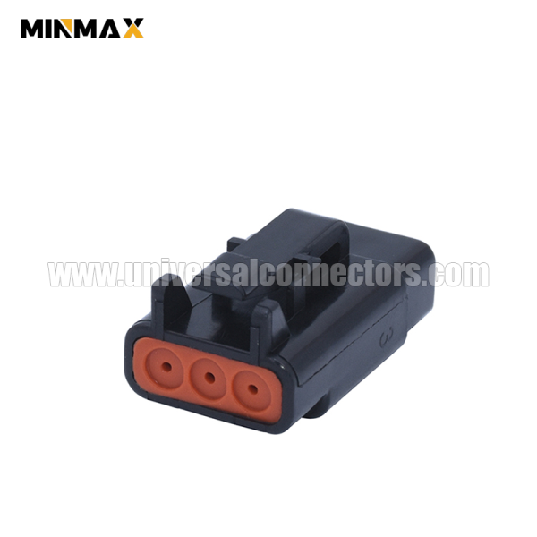 dtm06 3s e004 female 3 pins black, wire & cable plug dtm housings sensor signal connection