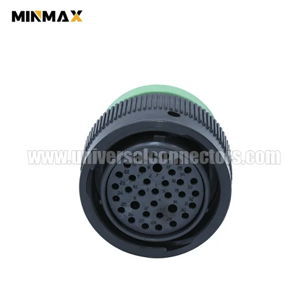 deutsch hdp20 hdp26 24 35sn l017 female wire to panel, sealable, black 35 pins automotive connector for car camera