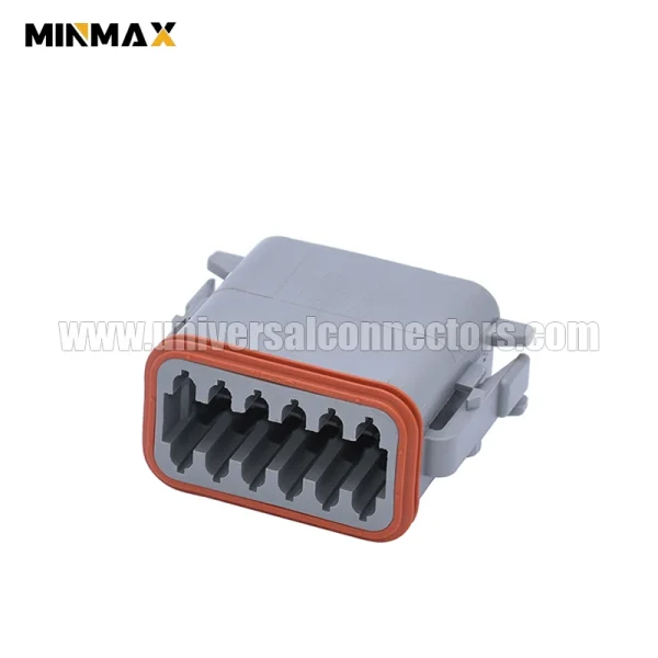 dt06 12sa c015 female 12 pins gray wire & cable plug housings crankshaft dt connector