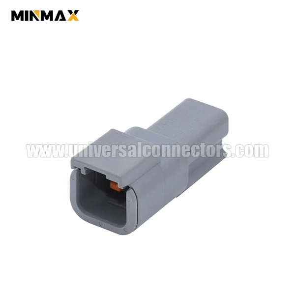 dtm04 2p atm04 2p male 2 pins dtm connector housing automotive sealable gray 7.5 amp for heavy duty
