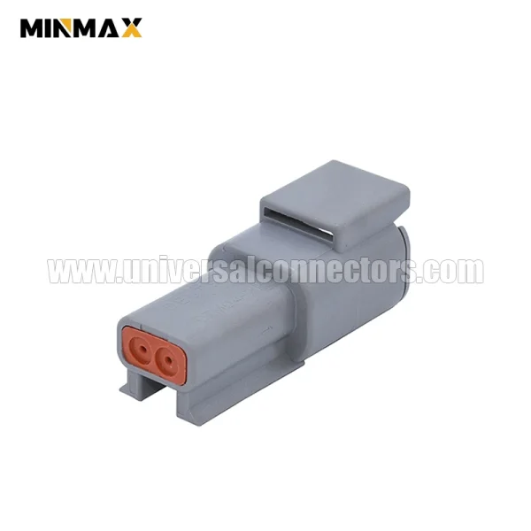 dtm04 2p atm04 2p male 2 pins dtm connector housing automotive sealable gray 7.5 amp for heavy duty