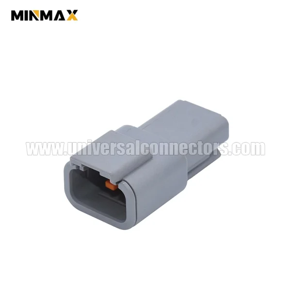 dtm04 3p male 3 pin wire to wire ip67 dtm connetcor signal transmission
