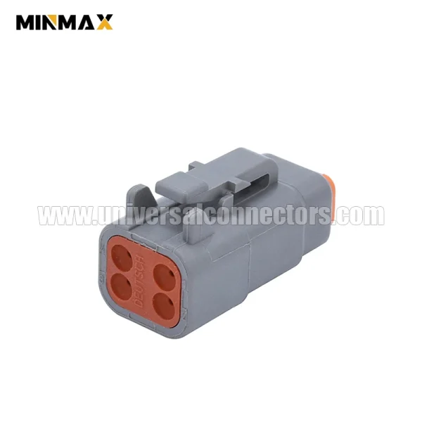 dtm06 4s female 4 pins gray ecu sensorautomotive electrical dtm connector