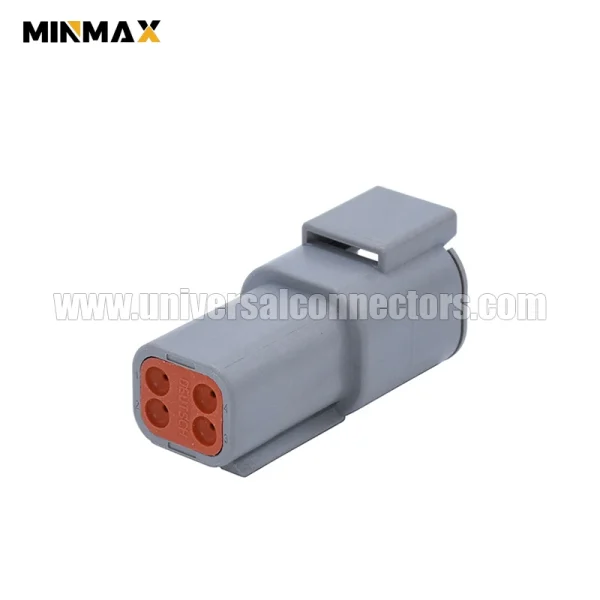 dtm04 4p male 4 pins wire excavator crane waterproof ip67 dtm connecctor