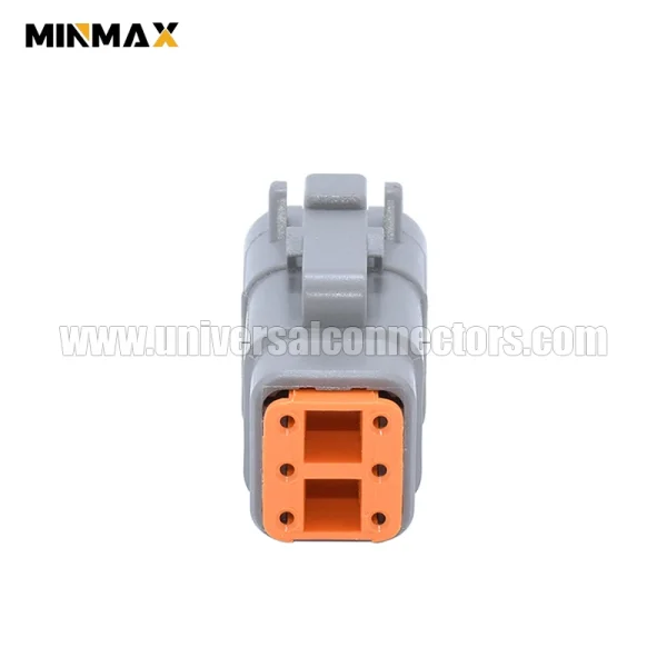 dtm06 6s female 6 pins gray forklift automotive dtm connector forklift