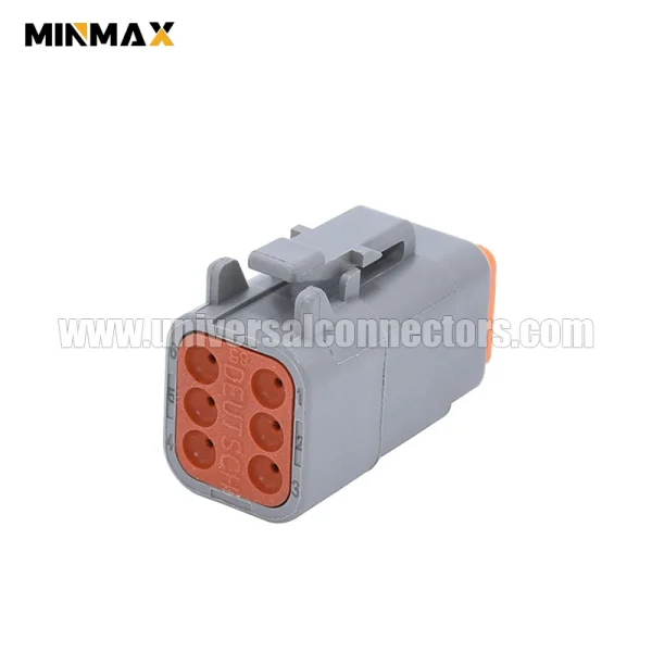 dtm06 6s female 6 pins gray forklift automotive dtm connector forklift