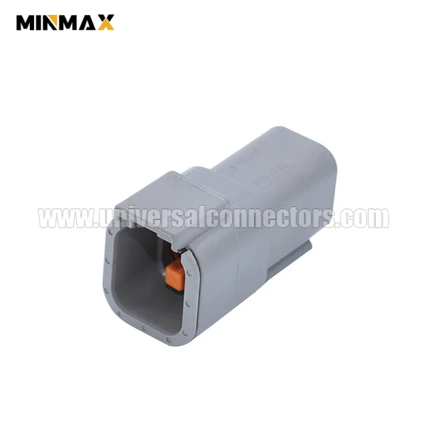 dtm04 6p male 6 pins waterproof electrical receptacle gray truck connector
