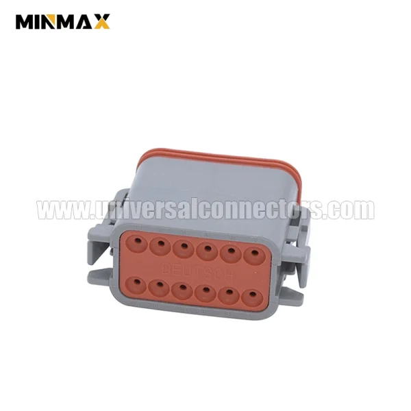 dt06 12sa female 12 pins sealable gray housing dt connector for crankshaft