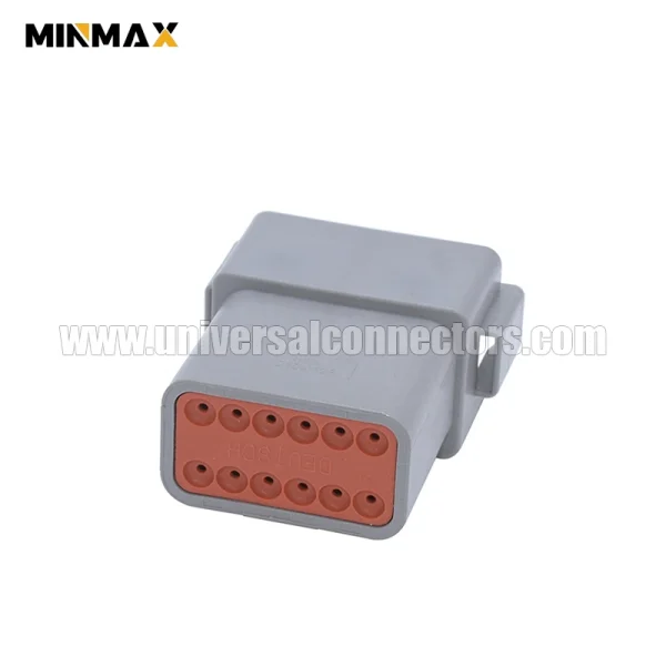 dt04 12pa male 12 pins jacket waterproof blade dt connector
