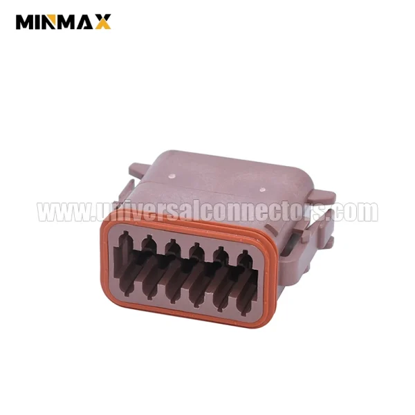dt06 12sd female 12 pins brown cable housing electric vehicles dt connector
