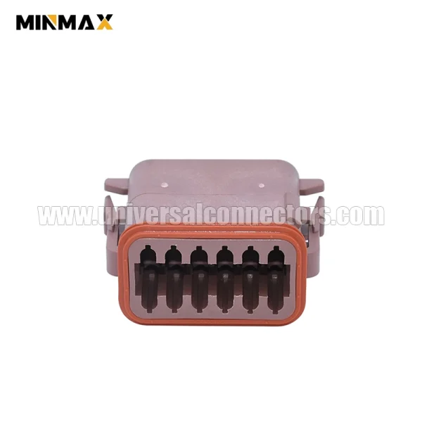 dt06 12sd female 12 pins brown cable housing electric vehicles dt connector