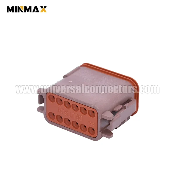dt06 12sd female 12 pins brown cable housing electric vehicles dt connector