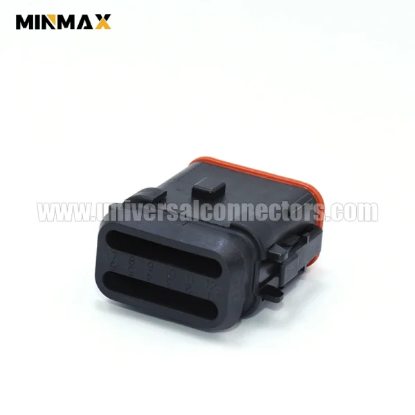 dt06 12sb ep20 female 12 pins black e seal jacket connetcor waterproof wiring harness connection