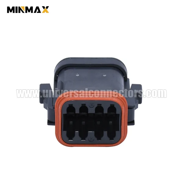 dt06 08sb ep06 female 8 pins sealable black housing battery management system dt connector