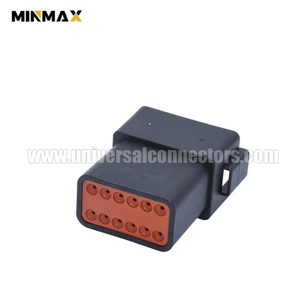 dt04 12pb male 12 pins black automobile armored vehicles dt connector