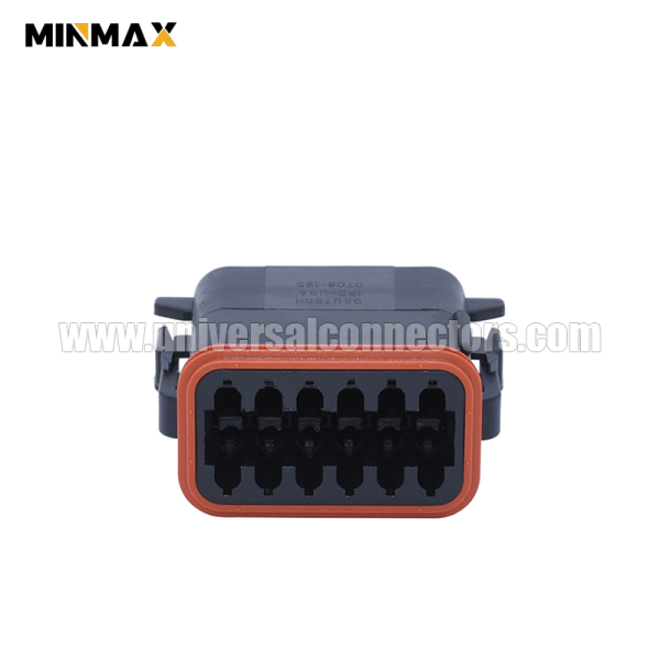 dt06 12sb female 12 pins automobile connector excavator crane dt connector