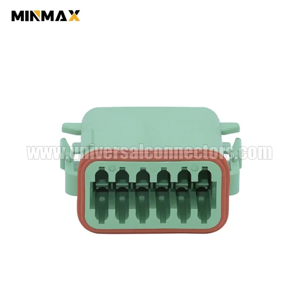 dt06 12sc female 12 pins green automotive plug dt connector led lighting
