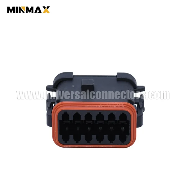 dt06 12sa ep08 female 12 pins electrical cable housing chassis control system dt connector