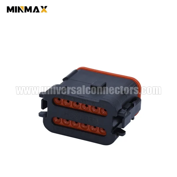 dt06 12sa ep08 female 12 pins electrical cable housing chassis control system dt connector