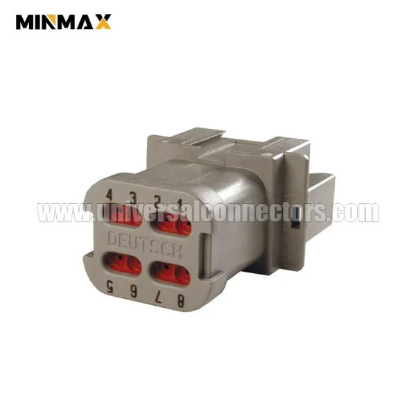 dt04 08pa ce01 male 8 pins e seal short cap black waterproof automotive fog lights dt connector