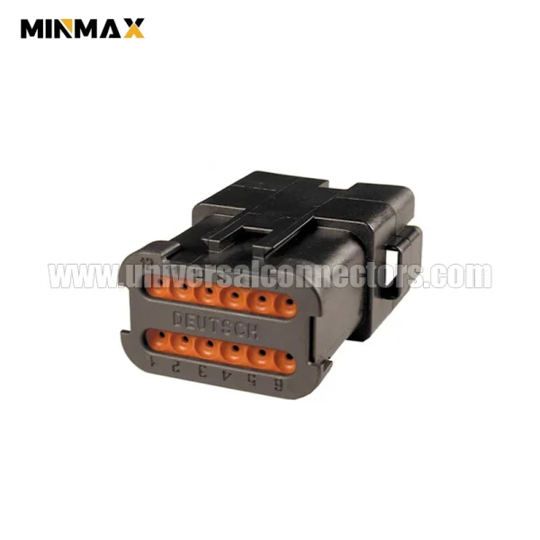 dt04 12pb be02 male 12 pins cable mount gray crankshaft dt connector