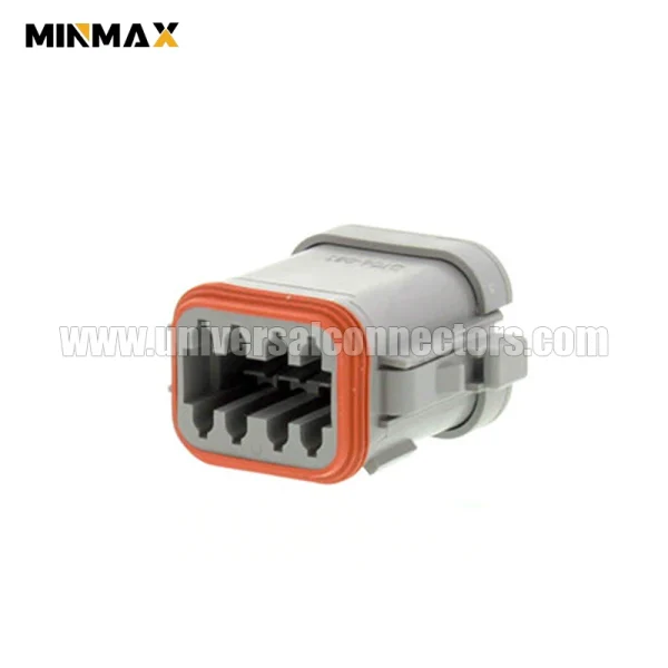 dt06 08sa ce05 female 8 pins e seal short cap gray blade dt connector