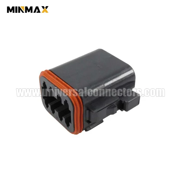 dt06 08sb c015 female 8 pins black waterproof automobile connector drones dt connector