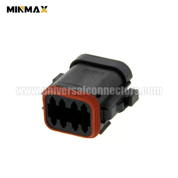 dt06 08sb ce05 female 8 pins black automobile connector marine electronics dt connector