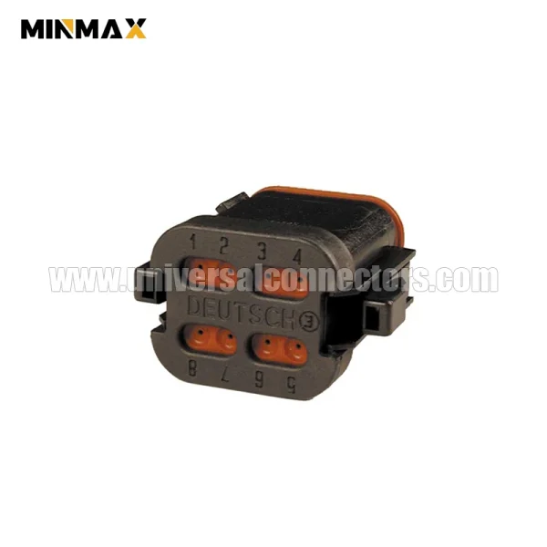 dt06 08sb ce05 female 8 pins black automobile connector marine electronics dt connector