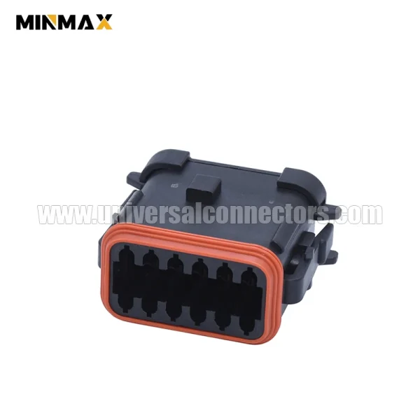 dt06 12sa ce11 female 12 pins black automobile connector led headlights dt connector