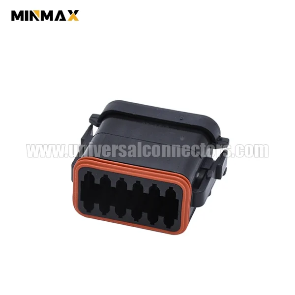 dt06 12sa e005 at06 12sa ecblk female 12 pins gray automobile dt connector marine navigation equipment