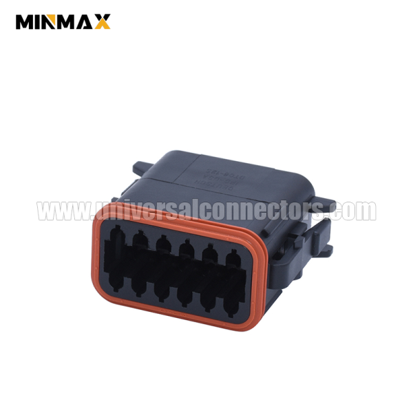 dt06 12sb female 12 pins automobile connector excavator crane dt connector