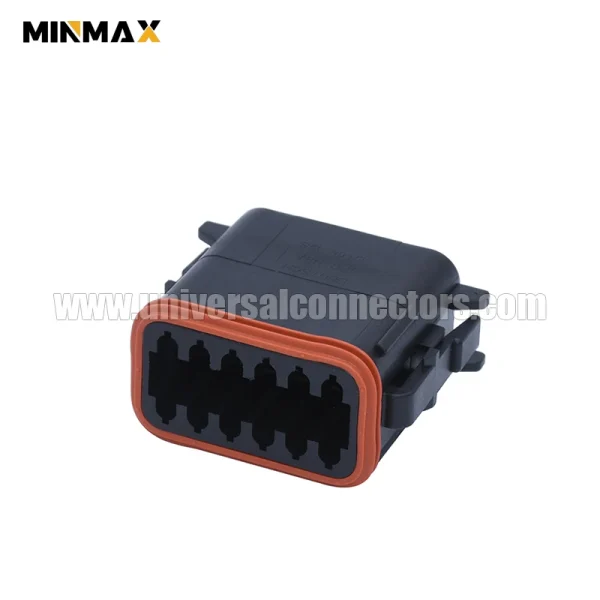 dt06 12sb c015 female 12 pins sealable black automotive blade dt connector