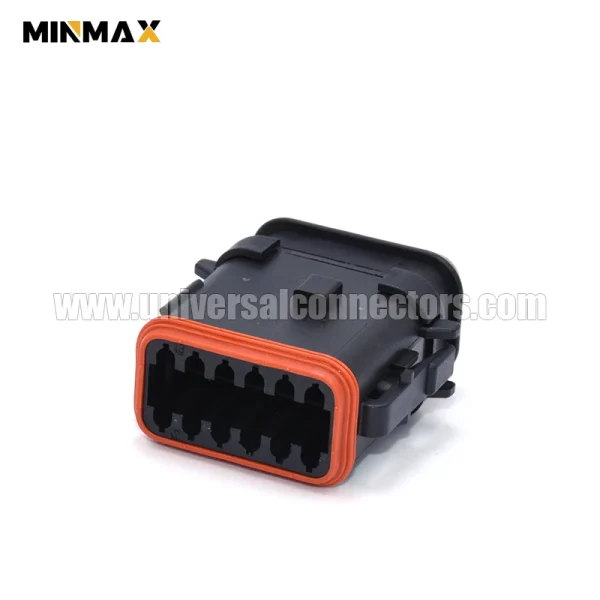 dt06 12sb ep20 female 12 pins black e seal jacket connetcor waterproof wiring harness connection
