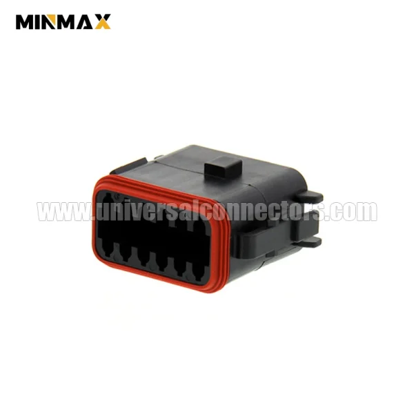 dt06 12sb p012 female 12 pins black wire and cable power autosport dt connector