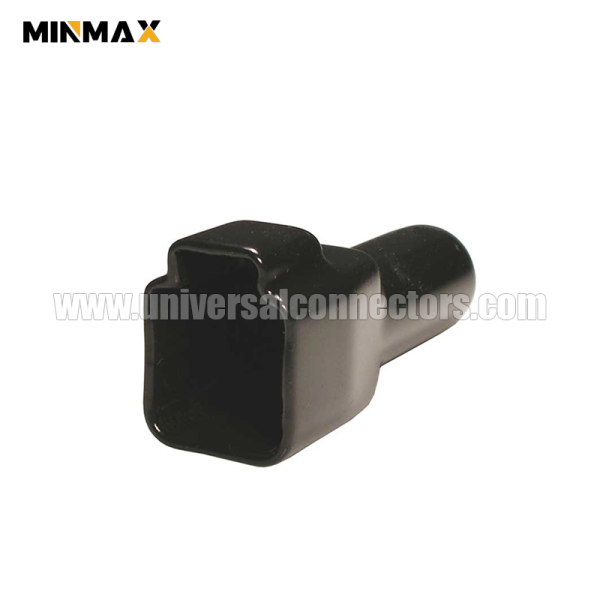 dt6s bt bk boot for dt connector6 way plug black