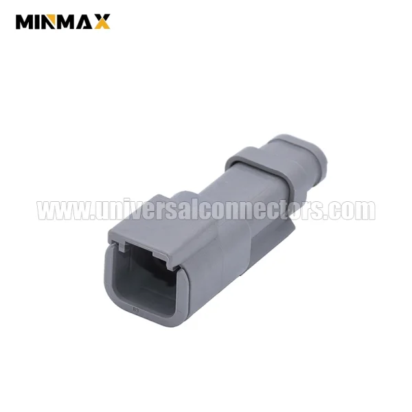 dtm04 2p e007 male 2 pins sealable gray wire to wire power dtm for sensors and actuators