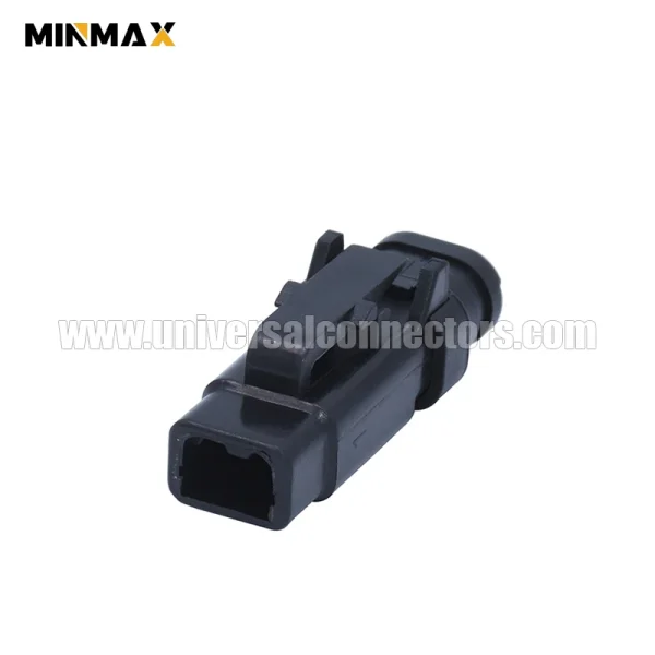 dtm06 2s ee03 female 2 pins waterproof black dtm connector for new energy vehicles
