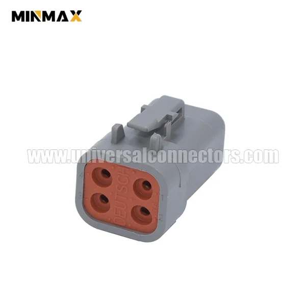 dtp06 4s 4pins female gray sealable electric dtp connector