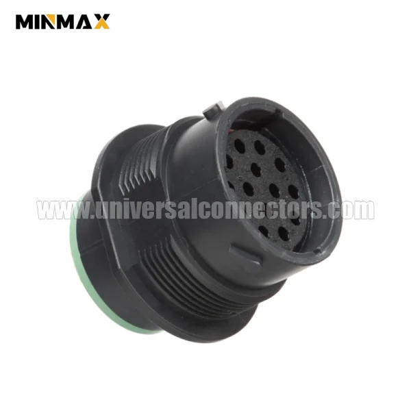 deutsch hdp20 hdp24 18 14sn female wire to wire, sealable, black 14 pins automotive connector for sensor
