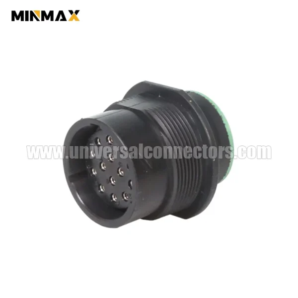 deutsch hdp20 hdp24 18 14sn female wire to wire, sealable, black 14 pins automotive connector for sensor