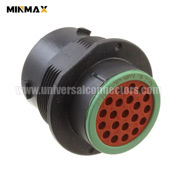 hdp24 18 21pn male waterproof black 21 pins automotive connector for plc controller