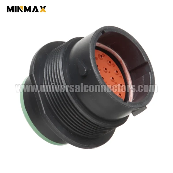 hdp24 18 21pn male waterproof black 21 pins automotive connector for plc controller