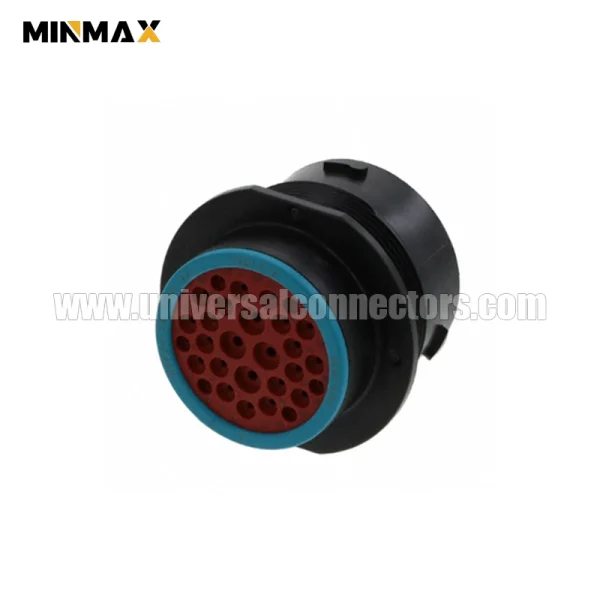 deutsch hdp20 hdp24 24 29se female 29 pins wire to panel, sealable, black automotive connector for train control system