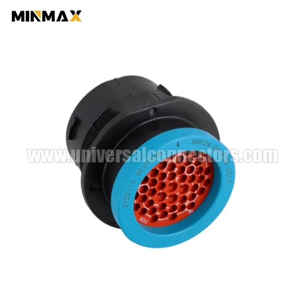deutsch hdp20 hdp24 24 47se l017 wire to panel, sealable, black female 47 pins auto connector for monitoring equipment