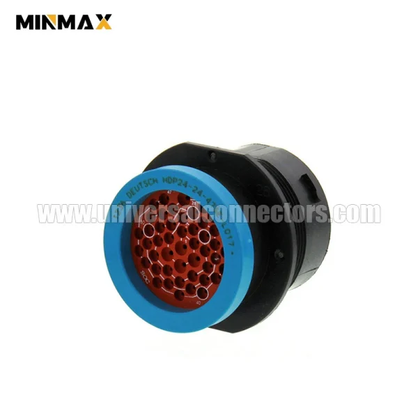 deutsch hdp20 hdp24 24 47se l017 wire to panel, sealable, black female 47 pins auto connector for monitoring equipment