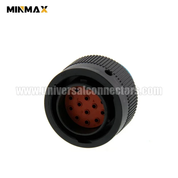 deutsch hdp20 hdp26 18 14pe male 14 pins wire to panel, sealable, black blade automotive connector for signal equipment
